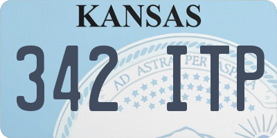 KS license plate 342ITP