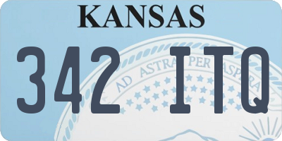 KS license plate 342ITQ