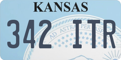 KS license plate 342ITR