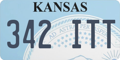 KS license plate 342ITT