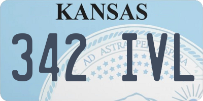 KS license plate 342IVL