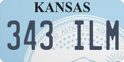 KS license plate 343ILM