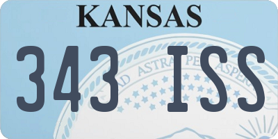 KS license plate 343ISS
