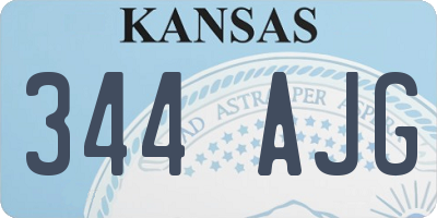 KS license plate 344AJG