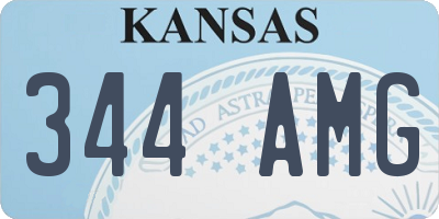 KS license plate 344AMG