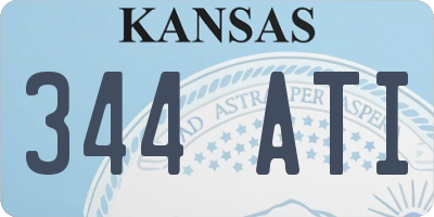 KS license plate 344ATI