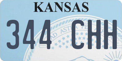KS license plate 344CHH