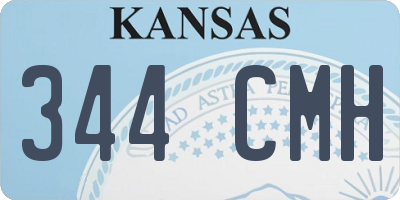 KS license plate 344CMH