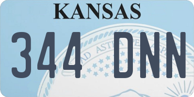 KS license plate 344DNN