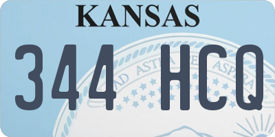KS license plate 344HCQ