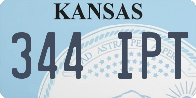 KS license plate 344IPT