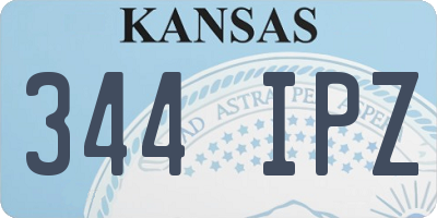 KS license plate 344IPZ