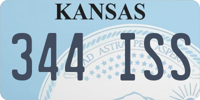 KS license plate 344ISS