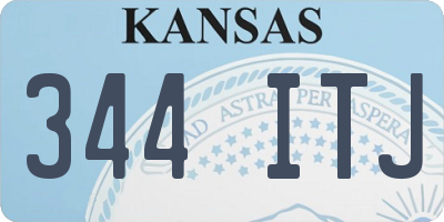 KS license plate 344ITJ