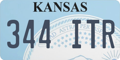 KS license plate 344ITR