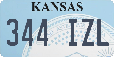 KS license plate 344IZL