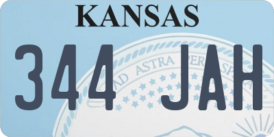 KS license plate 344JAH