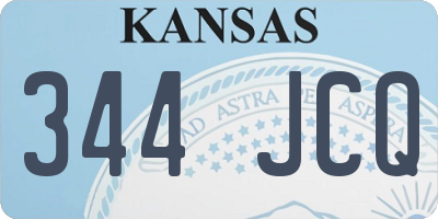 KS license plate 344JCQ