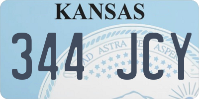 KS license plate 344JCY