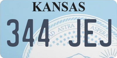 KS license plate 344JEJ