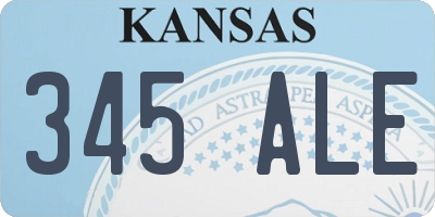 KS license plate 345ALE