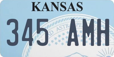 KS license plate 345AMH