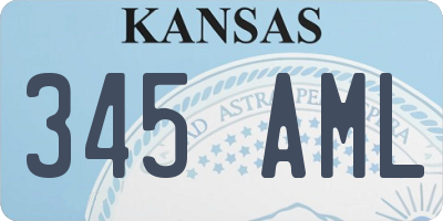 KS license plate 345AML