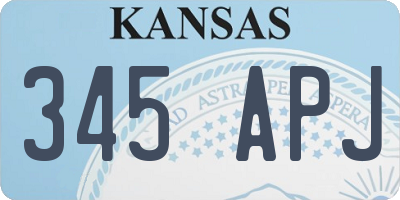 KS license plate 345APJ