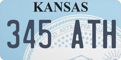 KS license plate 345ATH