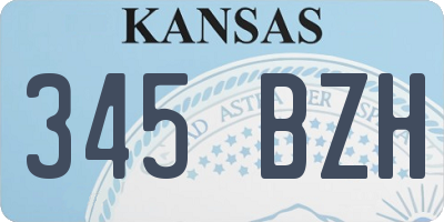 KS license plate 345BZH