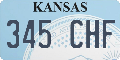 KS license plate 345CHF