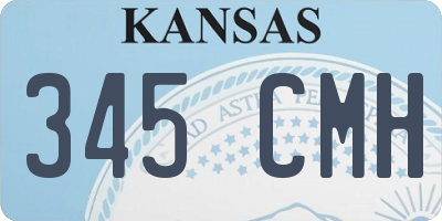 KS license plate 345CMH
