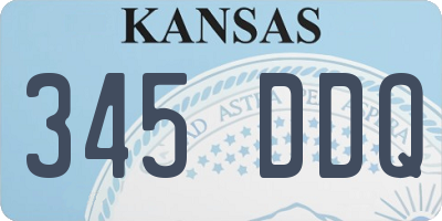 KS license plate 345DDQ
