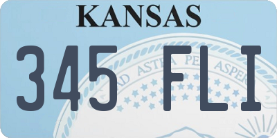 KS license plate 345FLI