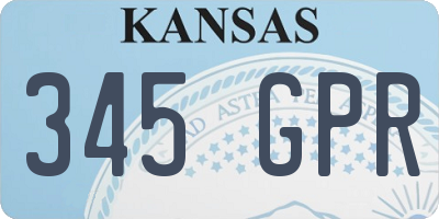 KS license plate 345GPR