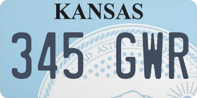 KS license plate 345GWR
