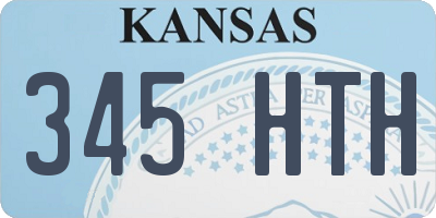 KS license plate 345HTH