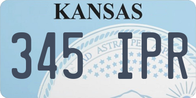 KS license plate 345IPR
