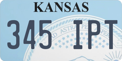 KS license plate 345IPT