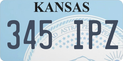 KS license plate 345IPZ