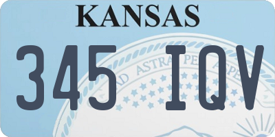 KS license plate 345IQV