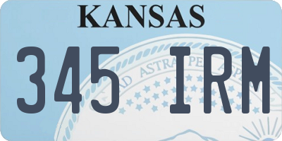 KS license plate 345IRM