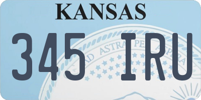 KS license plate 345IRU