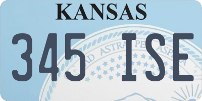 KS license plate 345ISE