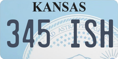 KS license plate 345ISH