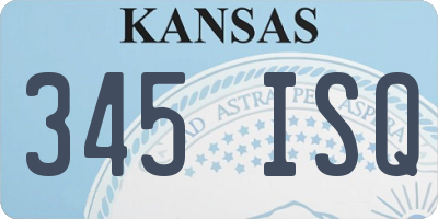 KS license plate 345ISQ