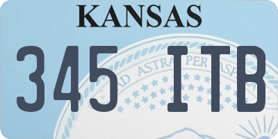 KS license plate 345ITB