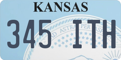 KS license plate 345ITH