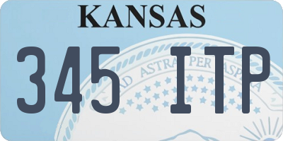 KS license plate 345ITP