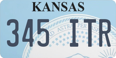 KS license plate 345ITR